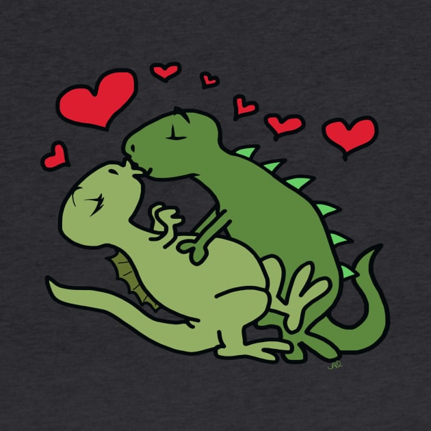 Dinosaur love by wolfmanjaq